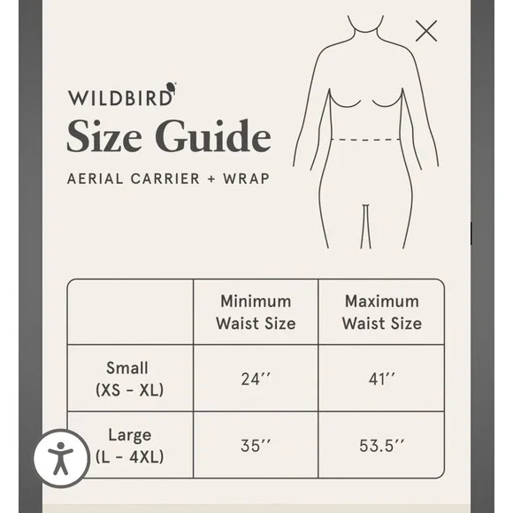 WildBird Aerial Buckle Wrap Desert Lark Tan XS–XL Adjustable Waist Support NWOT - Picture 5 of 5